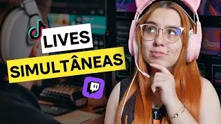 Como Fazer LIVE SIMULTÂNEA - Twitch ou Youtube E Tiktok - Usando a MESMA Webcam
