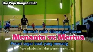 LATIHAN BARENG DI GOR PUJA BANGSA || JAKA/ ARIEF VS TOTO/WISNU MANTRI BEKASI