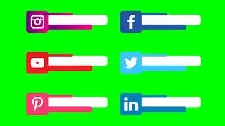 Green Screen Lower Third 2021 | All Social Media Lower Thirds Green Screen | Free Lower Thirds