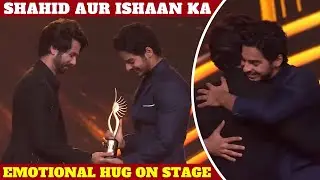 Shahid aur ishaan ka emotional hug on stage