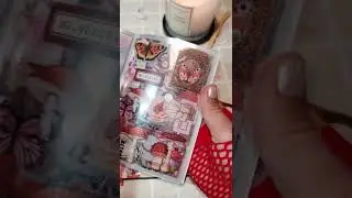 Journal with me in red ❤💋 | Journaling ASMR no talking | scrapbooking 