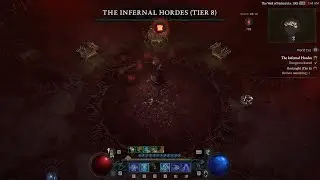 Just another Lightning Spear clearing Infernal Hordes T8 (Diablo 4 season 5)