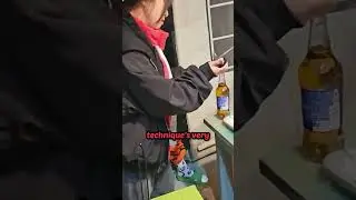 How Koreans drink beer😂