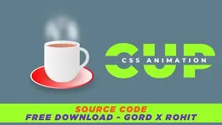 Animated Cup of Tea - css tutorial for beginners | Css Design tutorial | Css Animation tutorial