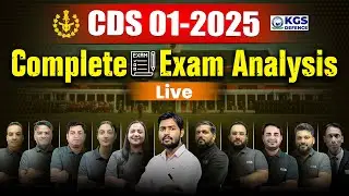 CDS 01-2025 Exam Analysis Live | CDS 2025 Paper Solutions Live | CDS Exam Paper Analysis 2025 Today