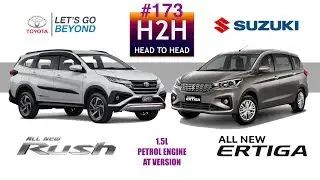 H2H #173 Toyota ALL NEW RUSH vs Suzuki ALL NEW ERTIGA