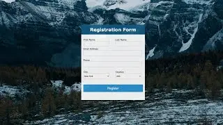Create A Registration Form Using Only HTML & CSS