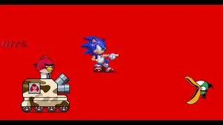 Mugen Request Sonic & Angry Birds Tank VS Giygas