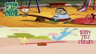Growing up Creepie and Happy Tree Friends seesaw flows up high