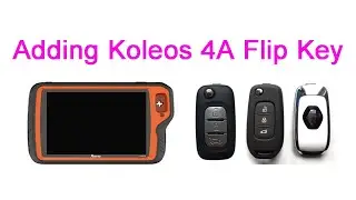 With subtitles - VVDI Key Tool Plus adding key for Remault Koleos, Filp Key with 4A Chip.