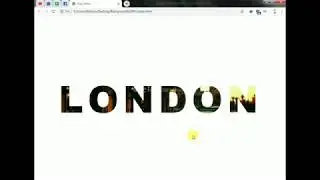 Image in Text using HTML and CSS | LONDON