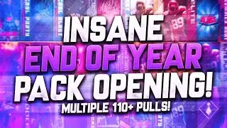 INSANE END OF YEAR MADDEN MOBILE 18 PACK OPENING! MULTIPLE 110+ OVERALL PULLS, 250+ ELITES!! NO WAY!