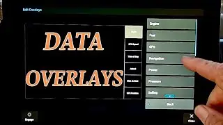 Garmin GPSMap 1243xsv Overlays - How to Adjust Data Overlays