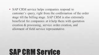 SAP CRM Tutorial - introduction overview