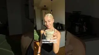 5 ingredient healthy cinnamon roll overnight oats recipe | high protein | simple and healthy