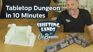 Crafting a D&D Tabletop Room in 10 Minutes (Let's build in silence)