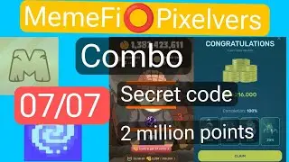 MemeFi | MemeFi daily combo | pixelverse daily combo | PixelTap airdrop | telegram mining