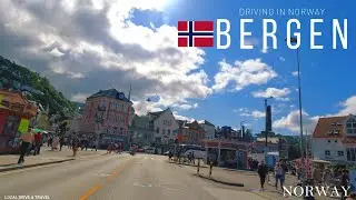 BERGEN, DRIVING IN NORWAY, road trip, city tour