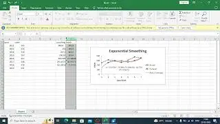 time series exponential smoothing(example)