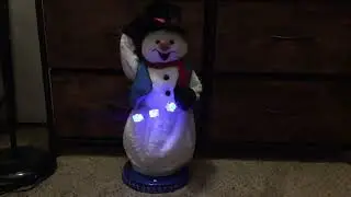 Gemmy 2002 Spinning Snowflake Snowman Audio Rip (READ DESC)