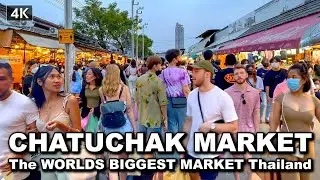 【🇹🇭 4K】The Best Market in Bangkok Thailand 2023 - Chatuchack Weekend Market