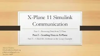 X-Plane 11 Simulink Real-Time UDP Communication - Send Data To X-Plane