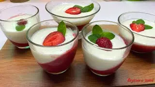 Клубничная Панна Котта Как приготовить десерт  Легкий рецепт очень вкусного десерта |