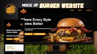 New Project - Mockup Byte Burger Website | HOME WEBPAGE