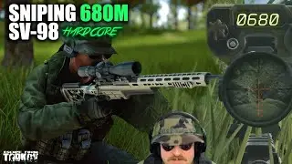 SV-98 Sniper Hitting BANGERS (680m) in Hardcore Tarkov