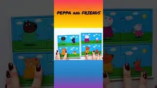 Peppa Pig and Friends - solving jigsaw puzzles for children Peppa Pig  