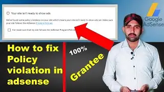 How To Fix adsense policy violation approval |Google adsense  policy violation approval | new method