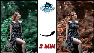 Orange Tone Effect in Photoshop only 2 Min. #shorts #photoshop2023