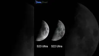 Samsung S23 Ultra vs Samsung S22 Ultra Moon Photography 🌑🌖🌒  100x Zoom Comparison #shorts