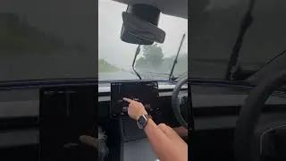 Tesla Autopilot in Heavy Rain