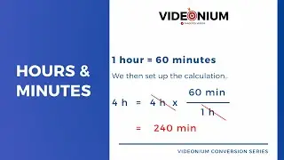 How To Easily Convert Hours (h) Into Minutes (min) | Factor-Label Method | Dimensional Analysis