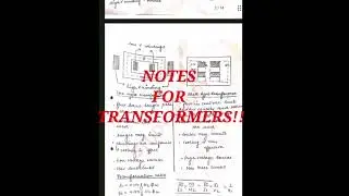 Unit - 4 Transformer Notes By Khushi || Electrical Science || GGSIPU
