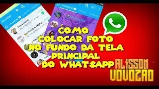 Como colocar imagem de fundo da tela principal do Whatsapp HD