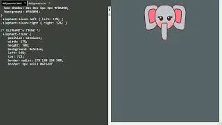 How to create an elephant using HTML and CSS