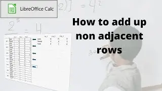 How to add up non adjacent rows