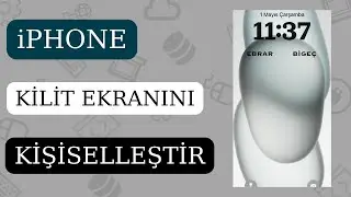 Iphone'da Kilit Ekranına Nasıl Yazı Eklenir  Part 2 🔥✍️