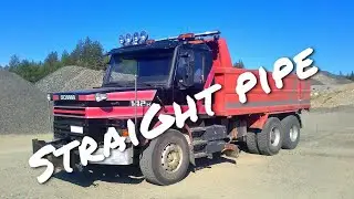 Scania 142H -87 V8 with straight pipe!