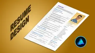 [OLD] How to create simple RESUME / CV | Affinity Designer