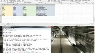 MS Excel shortcuts -  how to use flashfill option (add prefix or suffix to texts)