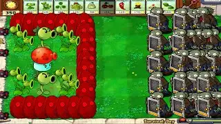 Threepeater Vs. Repeater Vs. Fume-Shroom Vs. 999 Zombies { plants vs zombies } #pvz #pvzmod #pvzhack