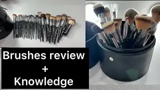 Londonprime brushe set review😍😍 || brushes knowledge for beginners || makeup brushes for￼beginners