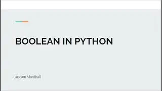 6.  Boolean in Python: How to use Boolean in Python
