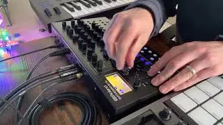 Techno jam from a scratch on the Roland SH-4d