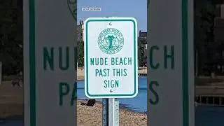 There's no 'Nude beach' in Chicago. Unofficial sign removed in Rogers Park 