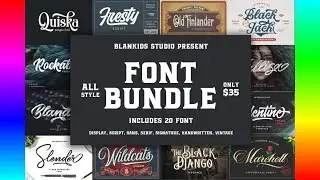 Wedding Fonts: Blankids Font Bundle