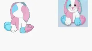 Speed Drawing- Webkinz Cotton Candy Bunny
